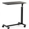 Overbed Table DR DUNLEY Height Adjustable Walnut 30x15x45 Inch-2