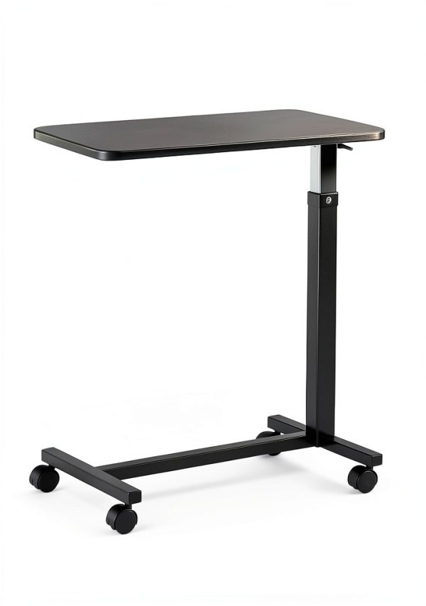 Overbed Table DR DUNLEY Height Adjustable Walnut 30x15x45 Inch-2
