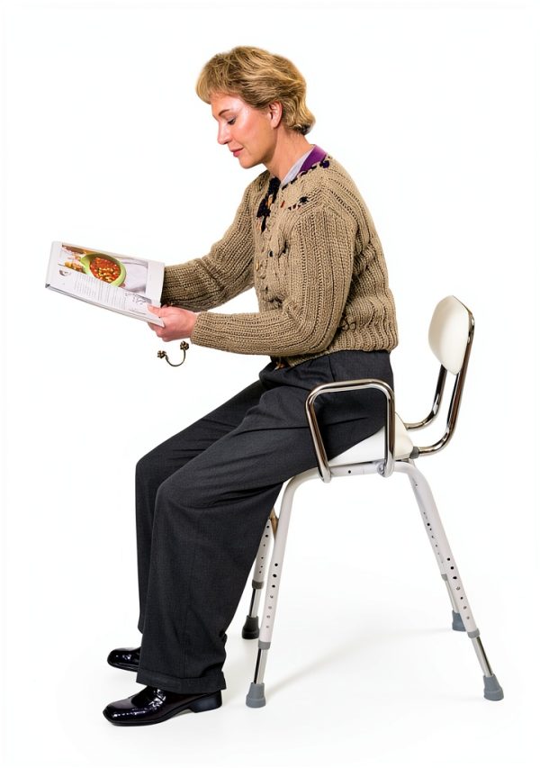 Drive Medical Adjustable Aluminum Stool Model 12455 with Removable-1