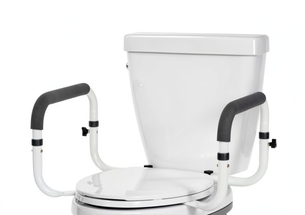 Vive Health Toilet Safety Rail LVA1055 Adjustable 300lb Support-3