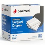 Dealmed Surgical Drapes 48x40 Light-Filtering Polyethylene Rod Pocket-0