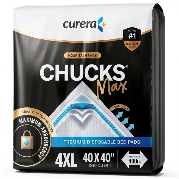 CHUCKS MAX Hospital Underpad 4XL 40x40 LeakLock Absorbent Pad-0