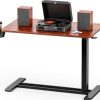 Flexispot Mahogany Overbed Table Large with Gas Spring-0