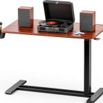 Flexispot Mahogany Overbed Table Large with Gas Spring-0
