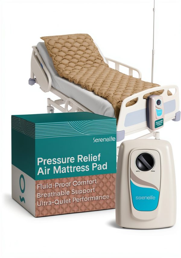 Medical Grade Air Mattress SereneLife Pressure Pad - Adjustable Brown-0