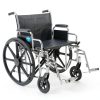 Medline Bariatric Wheelchair MDS806900 Extra Wide 24" Seat Heavy Duty-0