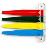 Medical Room Status Flags Kull Industries 7 Inch Color Coded Plastic-0