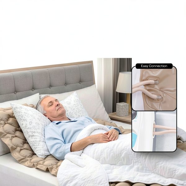 Medical Grade Air Mattress SereneLife Pressure Pad - Adjustable Brown-5