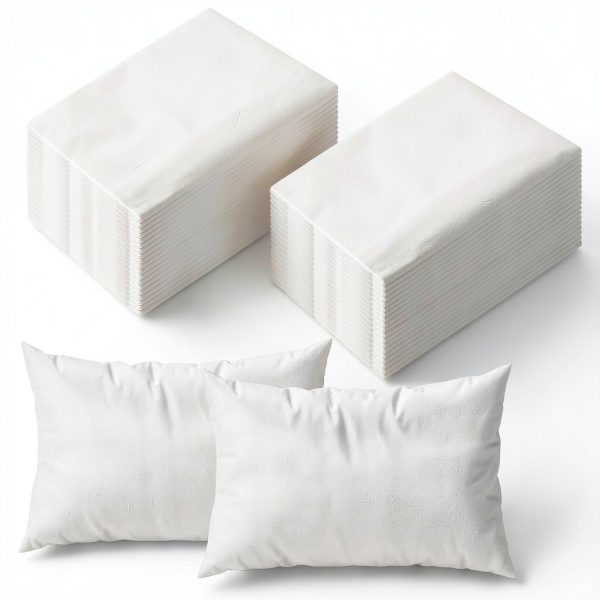 JMU Disposable Pillowcase White Waterproof Quiet Medical Pack of 100-7