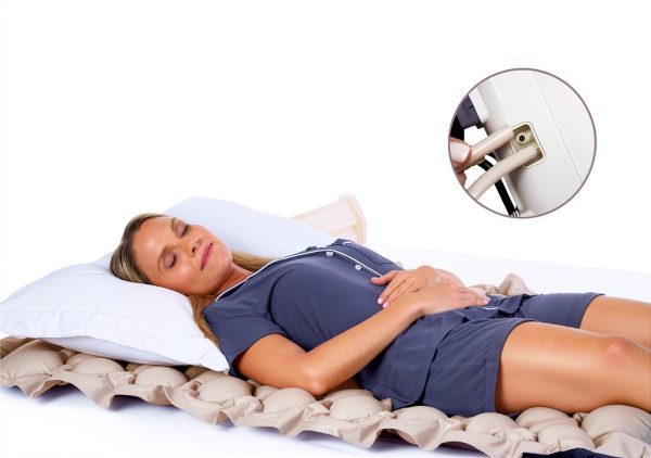 Vive Pressure Mattress 36" W x 78" L Beige Waterproof Firm Medical-8
