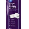 Medline Skinfold Dry Sheet 14x6 Inch Pack of 10 Super Absorbent-0