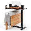 Flexispot Mahogany Overbed Table Large with Gas Spring-8