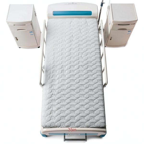 VOPHIA Waterproof Hospital Bed Sheet 36x80 Gray Ultra Soft TPU-1