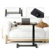 Flexispot Mahogany Overbed Table Large with Gas Spring-5