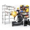 Garage Shelving Set of 4 Heavy Duty 5‑Tier Metal Rack 71x35x16-3