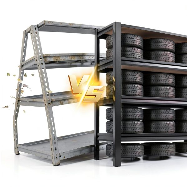 Garage Shelving Set of 4 Heavy Duty 5‑Tier Metal Rack 71x35x16-2