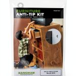 Furniture Anti-Tip Kit Hangman Products TK400-4 4-Pack Metal Kit-0