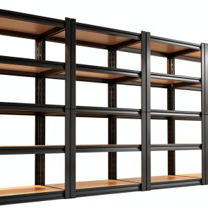 Garage Shelving Set of 4 Heavy Duty 5‑Tier Metal Rack 71x35x16-0